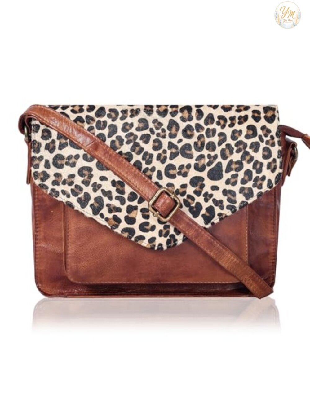 Genuine Leather Crossbody Purse Satchel Handbag for Women